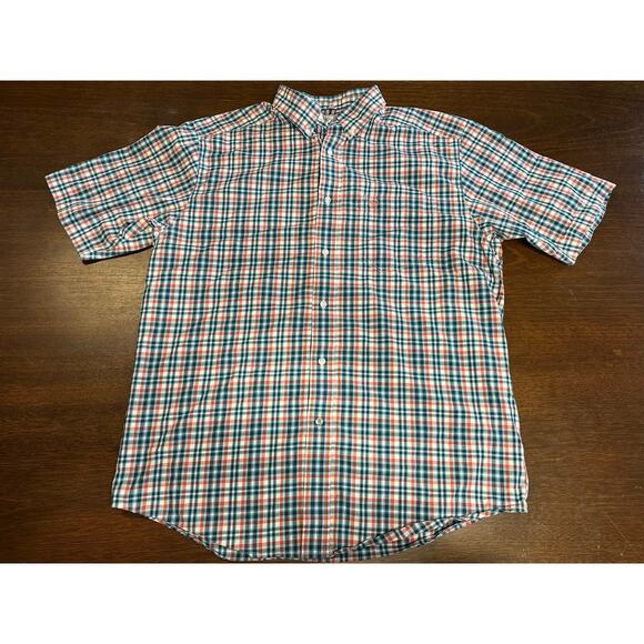 Ariat Pro Series Shirt Mens Large Blue Plaid Western Casual Outdoor Cowboy Aztec - Picture 2 of 12